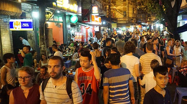 Night market in Hanoi