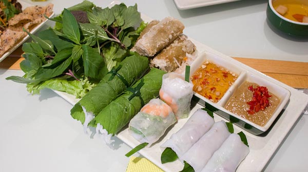 Try all local dishes in Vietnam