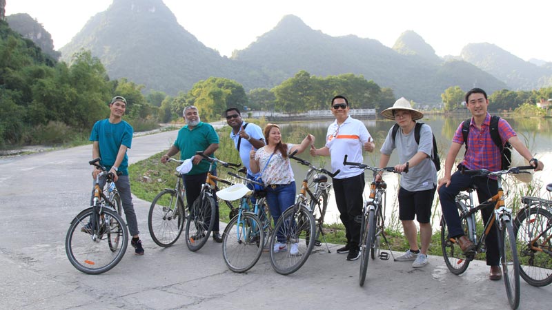 Biking in Trang An