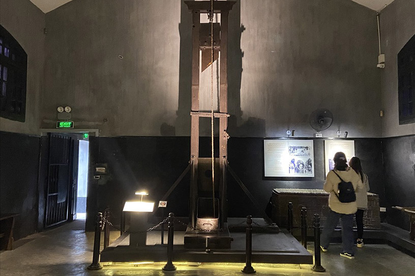 The Guillotine in Hoa Lo Prison