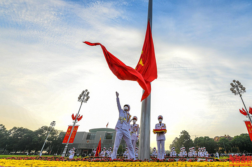 The Flag Raising at Ba Dinh Square