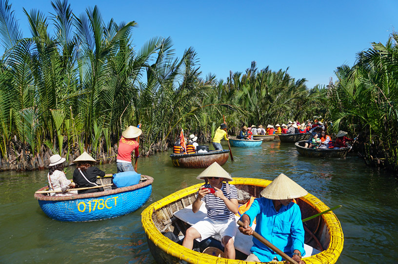 Basket Boat Riding in Bay Mau Coconut Forest, Hoi An