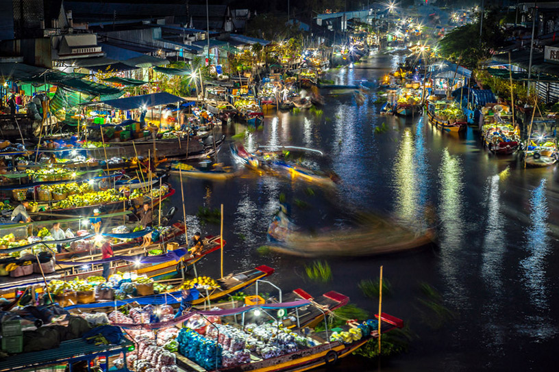 Floating Markets of Mekong Delta