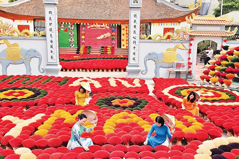 Quang Phu Cau Incense-Making Village, Hanoi: A Vibrant Check-In Spot
