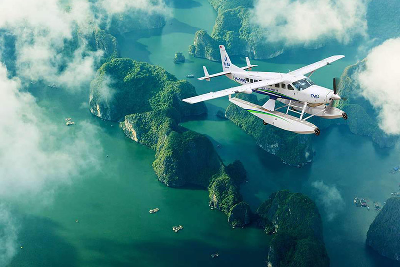 Seaplane on Halong Bay