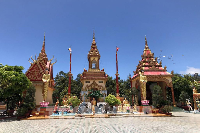 Temples in Mekong Delta