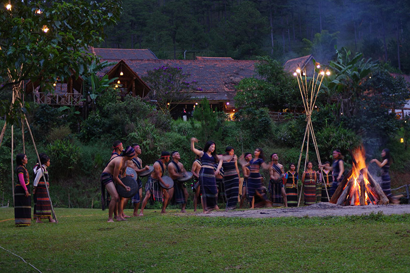 Bonfire and Gong Culture Exchange