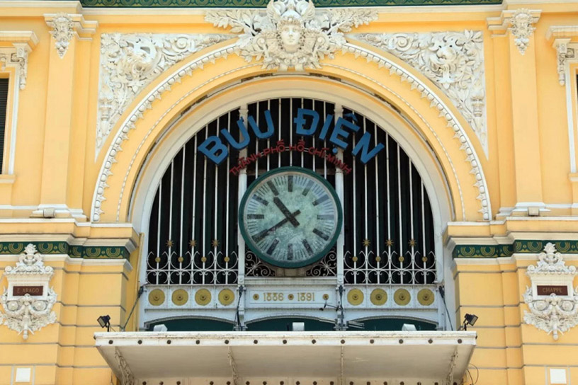 Clock at Saigon Central Post Office