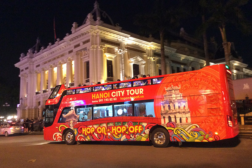 Hanoi City Tour double-decker bus