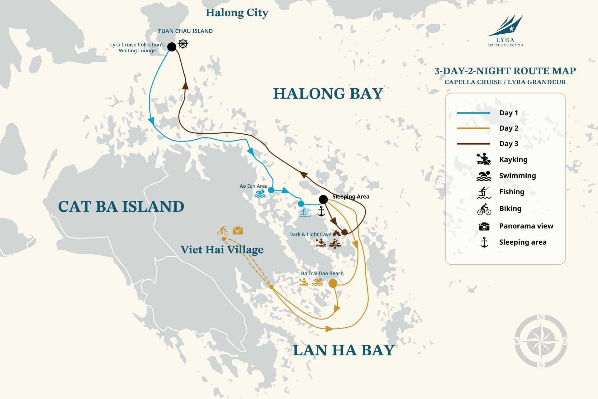 Lyra Grandeur Cruise • 3 Days Itinerary