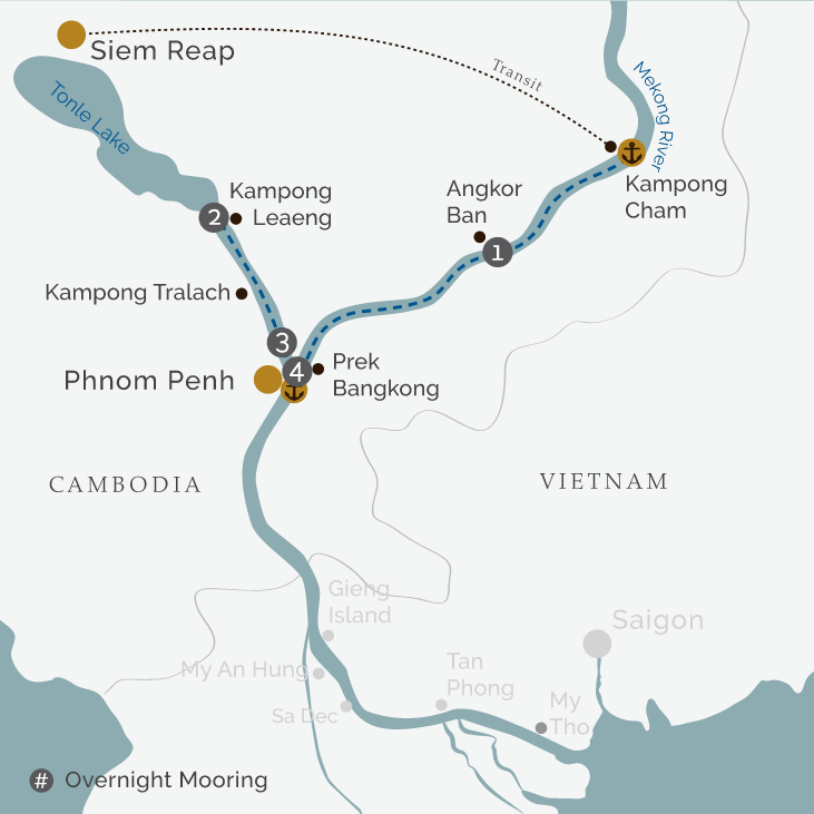 Downstream 5 Days: Siem Reap to Phnom Penh