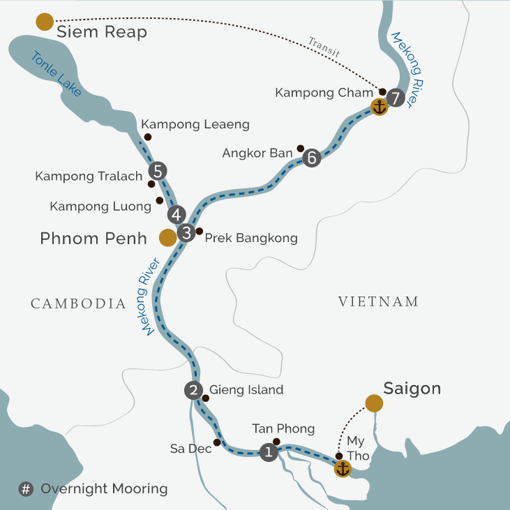 Upstream 8 Days: Saigon to Siem Reap